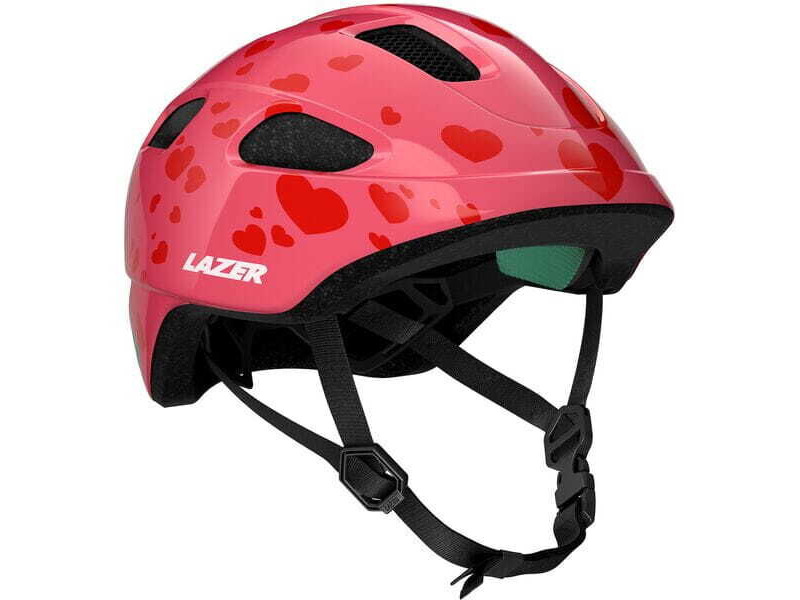 LAZER NutZ KinetiCore Helmet, Little Hearts, Uni-Youth click to zoom image