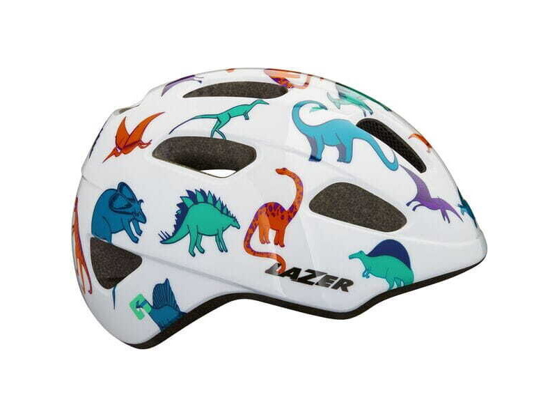 LAZER PNut KinetiCore Helmet, Dinosaurs, Uni-Kids click to zoom image