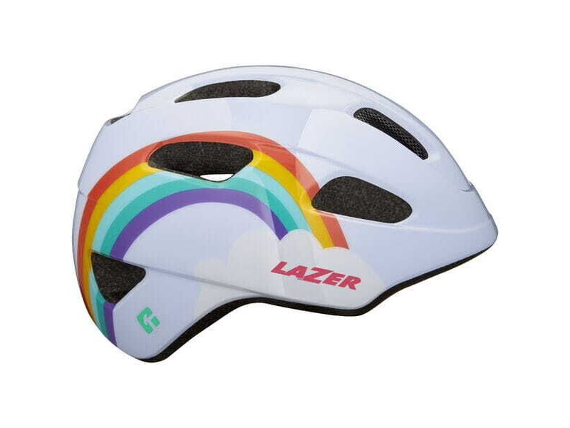 LAZER PNut KinetiCore Helmet, Rainbow, Uni-Kids click to zoom image