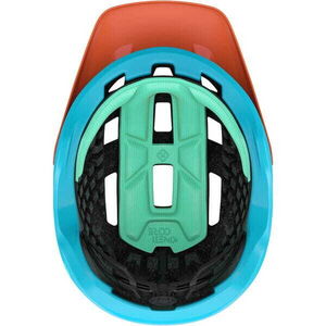 LAZER Coyote KinetiCore Helmet, Matt Orange Green click to zoom image