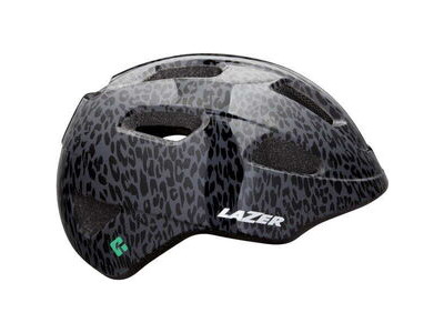 LAZER NutZ KinetiCore Helmet, Black Leopard, Uni-Youth