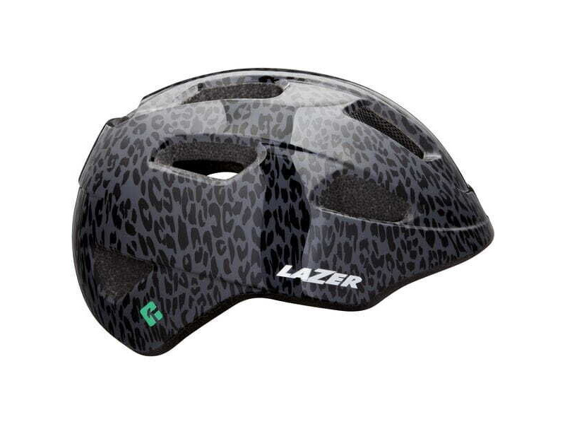 LAZER NutZ KinetiCore Helmet, Black Leopard, Uni-Youth click to zoom image