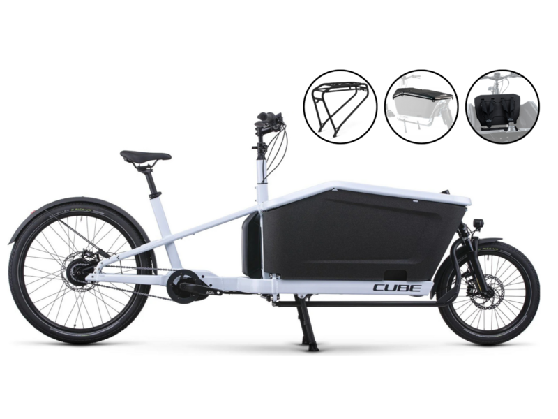 CUBE Cargo Hybrid 500 Flashwhite/black 20" click to zoom image