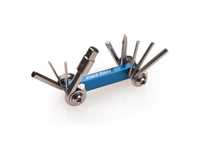 PARK TOOL IB-2 I-Beam Mini Fold-Up Hex Wrench Screwdriver & Star-Shaped Wrench Set click to zoom image