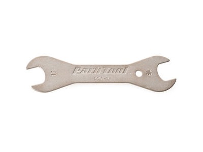 PARK TOOL DCW-1 Double-Ended Cone Wrench 17 - 18 mm Silver  click to zoom image