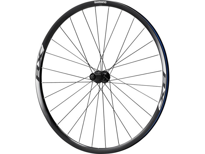 SHIMANO WH-RX010 disc road wheel, clincher 24mm, 11-speed, black, rear click to zoom image