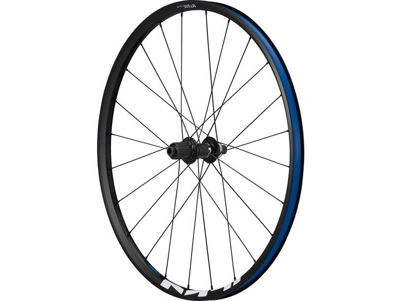 SHIMANO WH-MT500 MTB wheel, 27.5 in (650B), 135mm Q/R, rear, black click to zoom image