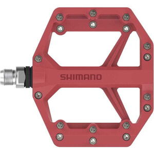 SHIMANO PD-GR400 flat pedals, resin with pins, red click to zoom image
