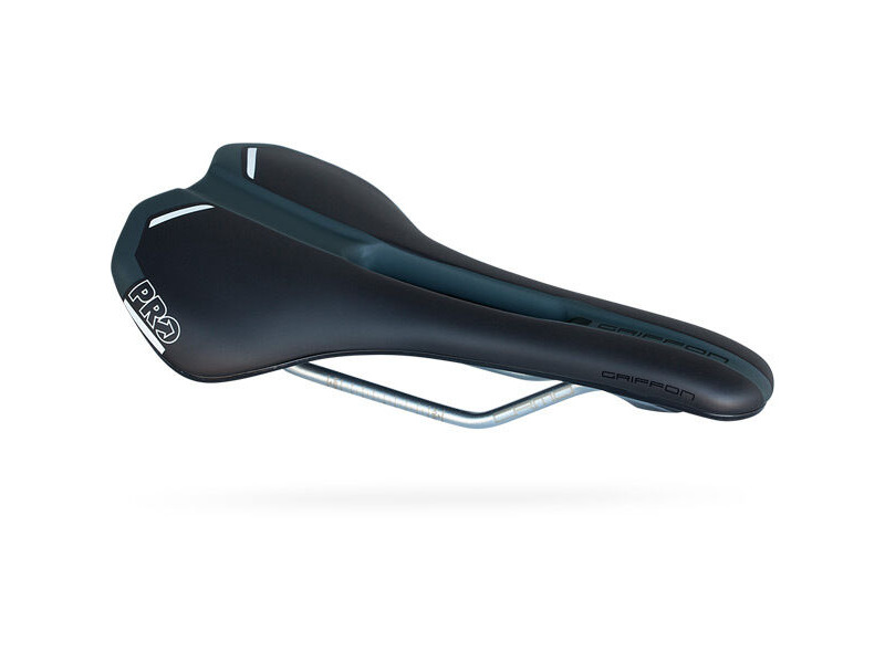PRO Griffon gel saddle, hollow rail, 142mm, black click to zoom image