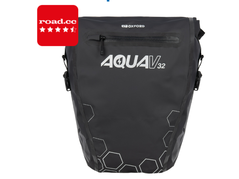 OXFORD Aqua V 32 Double Pannier Bag Black click to zoom image