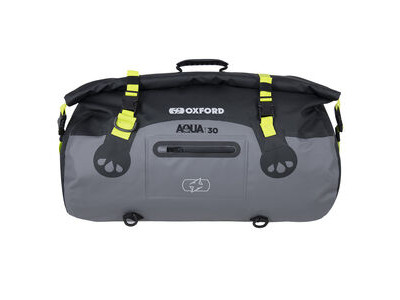 OXFORD Aqua T-30 Roll Bag - Black/Grey/Fluo