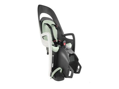 HAMAX Caress Child Bike Seat Pannier Rack Version White/Mint