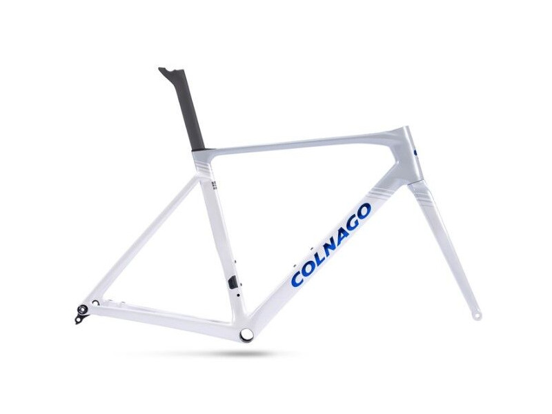 COLNAGO V5RS Disc Carbon Road Frameset White Blue click to zoom image