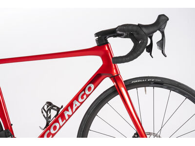 COLNAGO V4 Disc 2025 Complete Road Bike Ultegra Di2 12 Speed Red Silver, VDRD click to zoom image