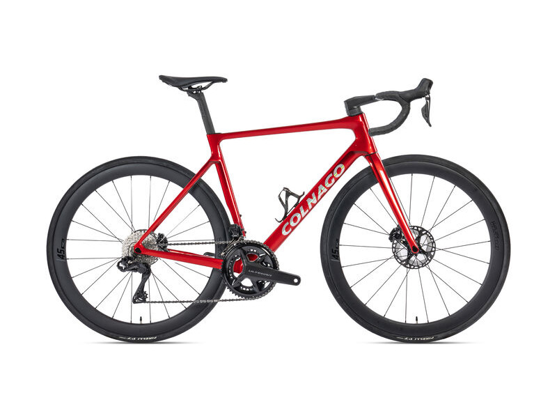 COLNAGO V4 Disc 2025 Complete Road Bike SC45 Wheels Ultegra Di2 12s Red Silver