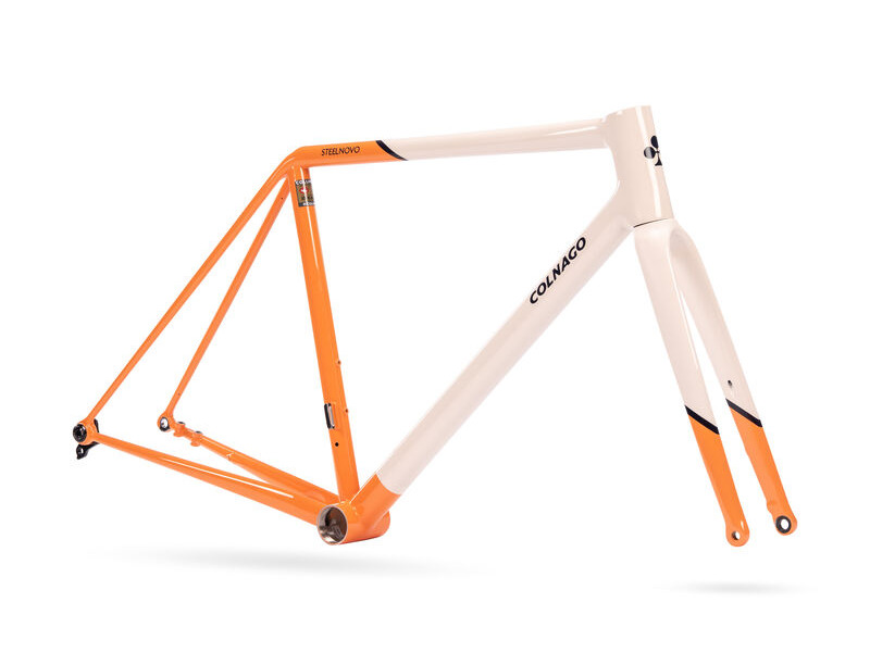 COLNAGO Steelnovo Steel Road Frame Set Orange White click to zoom image