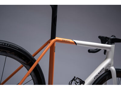 COLNAGO Steelnovo Steel Road Frame Set Orange White click to zoom image
