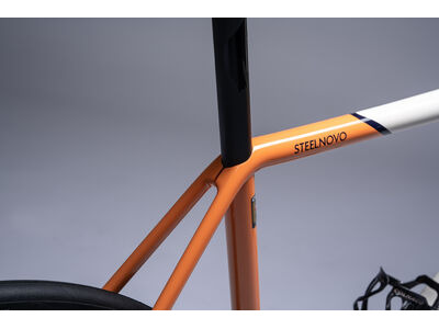COLNAGO Steelnovo Steel Road Frame Set Orange White click to zoom image
