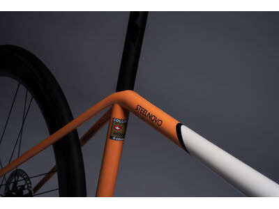 COLNAGO Steelnovo Steel Road Frame Set Orange White click to zoom image