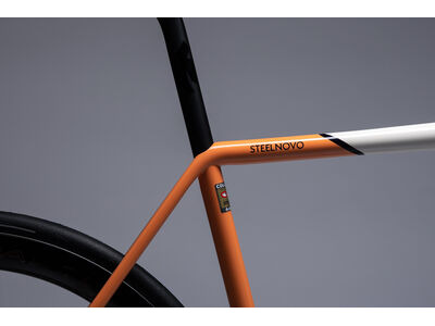 COLNAGO Steelnovo Steel Road Frame Set Orange White click to zoom image