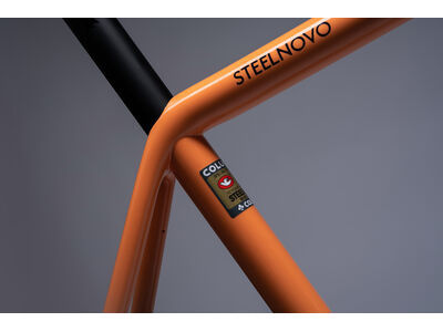 COLNAGO Steelnovo Steel Road Frame Set Orange White click to zoom image