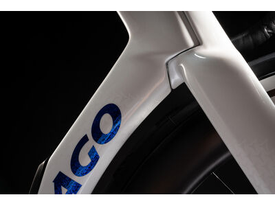 COLNAGO Y1RS Disc 2025 Carbon TT Aero Frameset White & Blue Decal click to zoom image