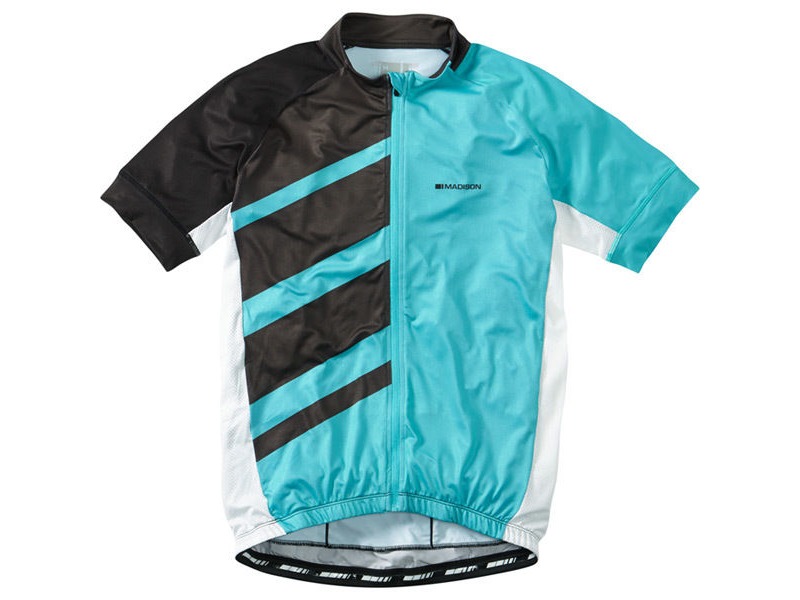 MADISON Sportive Race men's short sleeve jersey, blue curaco / black click to zoom image
