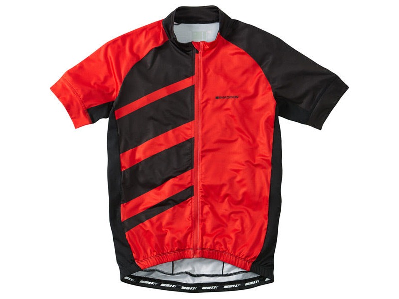 MADISON Sportive Race men's short sleeve jersey, flame red / black click to zoom image