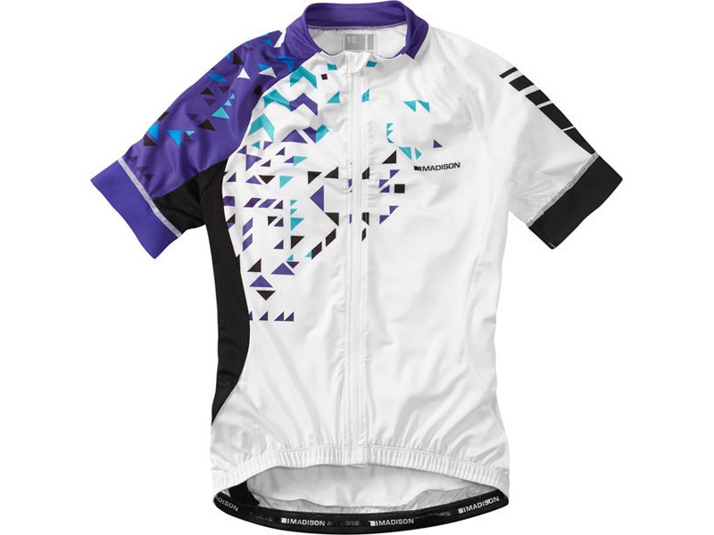 MADISON Sportive women's short sleeve jersey, white / purple reign click to zoom image