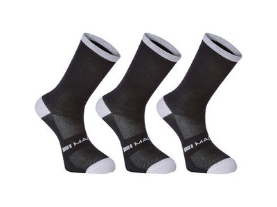 MADISON Freewheel coolmax long sock triple pack, black