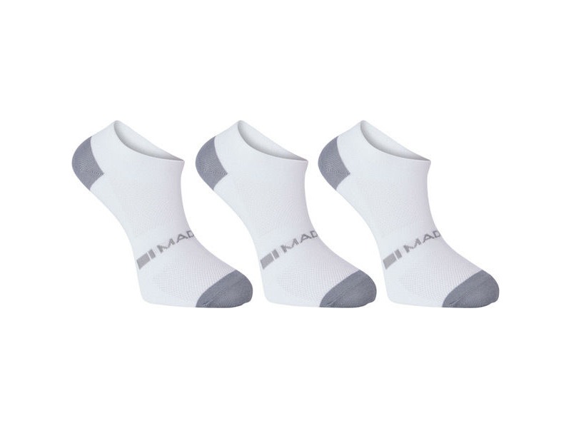 MADISON Freewheel coolmax low sock triple pack, white click to zoom image