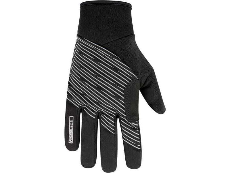 MADISON Stellar Reflective Windproof Thermal gloves, black click to zoom image