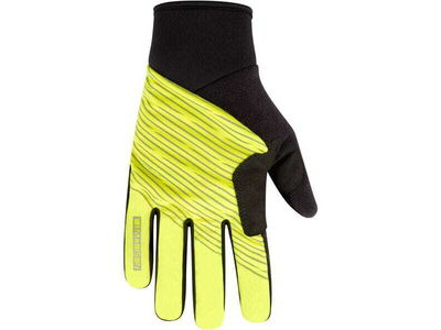 MADISON Stellar Reflective Windproof Thermal gloves, black / hi-viz yellow