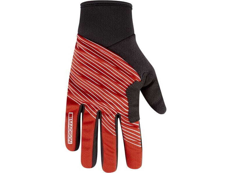 MADISON Stellar Reflective Windproof Thermal gloves, lava red click to zoom image