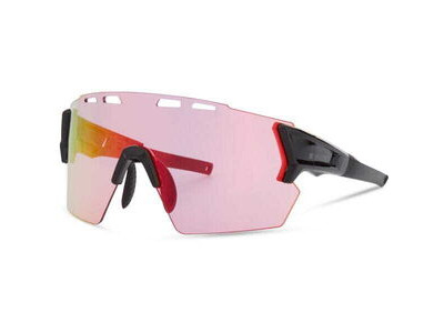 MADISON Stealth Glasses - 3 pack - gloss black / pink rose mirror / amber & clear lens