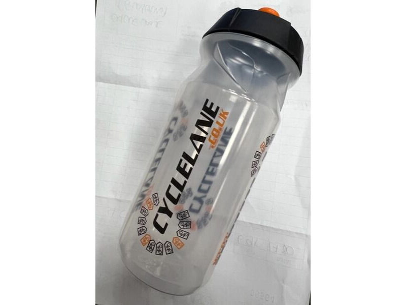 CYCLELANE Premium Water Bottle Clear Orange click to zoom image